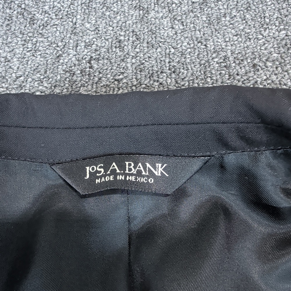 Jos A Bank Classic Professional Blazer Mens 41R Black 100% Wool Suit Jacket - Picture 6 of 13